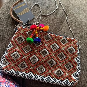 Colorful Geometric Patterned Women's Bag